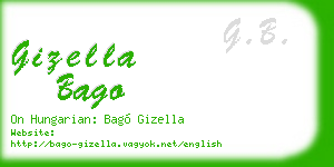 gizella bago business card