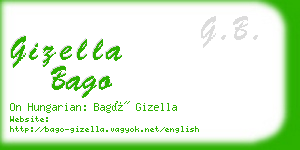 gizella bago business card